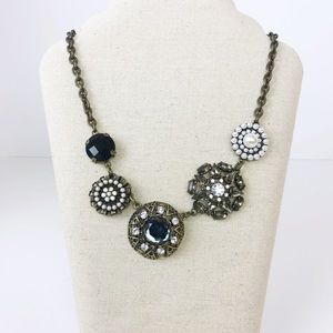 Lia Sophia “Curio” gold statement necklace 17”-20”